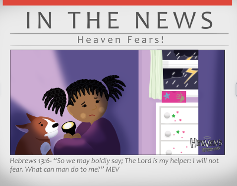Heaven Holms facing something that scares her